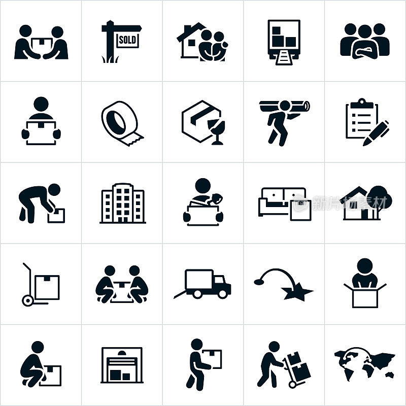 Moving and Relocation Icons